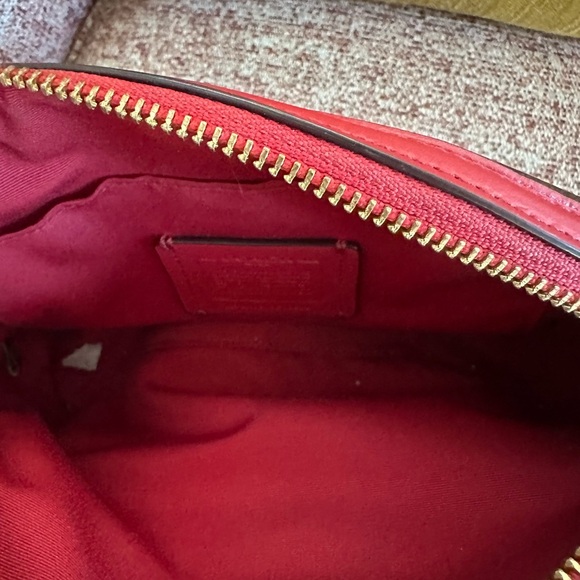 Coach F76674 Red and Brown Crossbody Bag - Picture 10 of 13